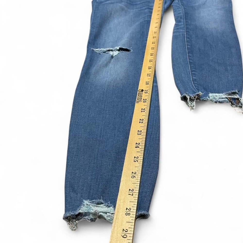 J Crew 9" High Rise Toothpick Jeans Womens 27 Blue Stretch - Picture 6 of 7